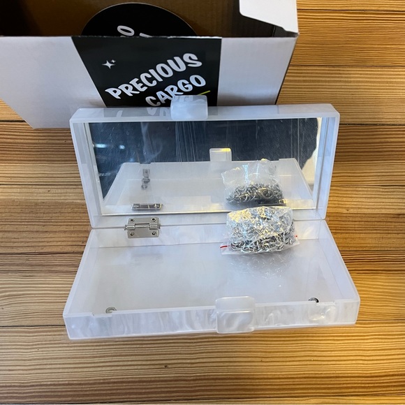 Rae of Light Bride to Be Pearl White Acrylic Handbag - Picture 5 of 7